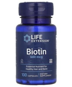 Life Extension, Biotin, 600 mcg, 100 Capsules