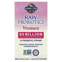 Garden of Life, RAW Probiotics, Women, 85 Billion, 90 Vegetarian Capsules