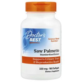 Doctor's Best, Saw Palmetto, Standardized Extract, 320 mg, 180 Softgels