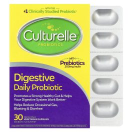 Culturelle, Probiotics, Digestive Daily Probiotic, 30 Vegetarian Capsules