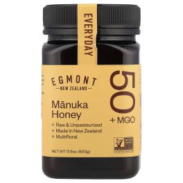 Egmont Honey, Manuka Honey, Raw & Unpasteurized, MGO 50+, 17.6 oz (500 g)
