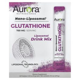 Aurora Nutrascience, Nano-Liposomal®, Glutathione, Liposomal Drink Mix, 30 Packets, 0.32 oz (9 g) Each