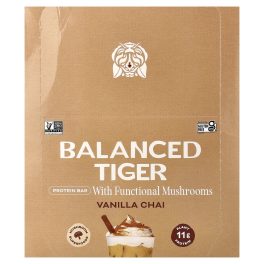 Balanced Tiger, Protein Bar, Vanilla Chai, 12 Bars, 1.55 oz (44 g) Each