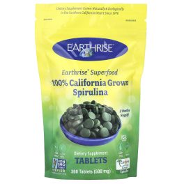 Earthrise, 100% California Grown Spirulina, 500 mg, 360 Tablets