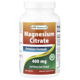 Best Naturals, Magnesium Citrate, 250 Tablets (200 mg per Tablet)