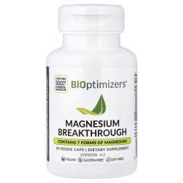 BIOptimizers, Magnesium Breakthrough, 50 Veggie Caps