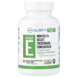 A.C. Grace Company, Unique E, Tocotrienol, 125 mg, 60 Easy To Swallow Softgels