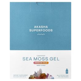 Akasha Superfoods, Liposomal Sea Moss Gel, Sweet Citrus, 30 Packets, 0.5 fl oz (15 ml) Each