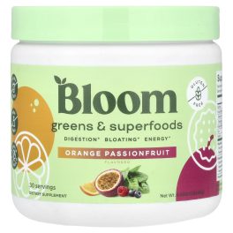 Bloom, Greens & Superfoods, Orange Passionfruit, 6.45 oz (183.6 g)