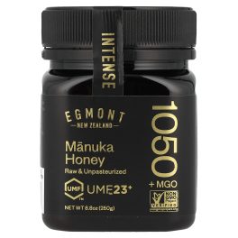 Egmont Honey, Manuka Honey, Raw & Unpasteurized, UMF™ 23+, 1,050 MGO+, 8.8 oz (250 g)