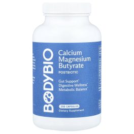 BodyBio, Calcium Magnesium Butyrate, 250 Capsules