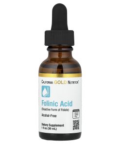 California Gold Nutrition, Folinic Acid, Alcohol Free, 1 fl oz (30 ml)