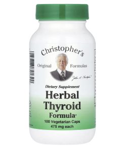 Christopher's Original Formulas, Herbal Thyroid Formula, 100 Vegetarian Caps