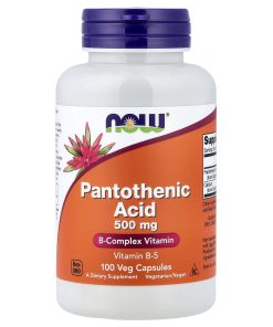 NOW Foods, Pantothenic Acid, 500 mg, 100 Veg Capsules