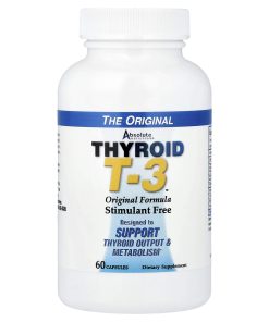 Absolute Nutrition, Thyroid T-3™, Original Formula, 60 Capsules