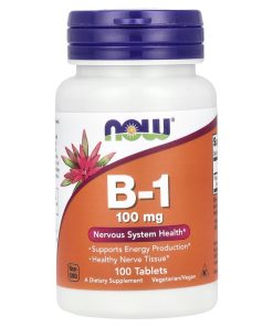 NOW Foods, B-1, 100 mg, 100 Tablets