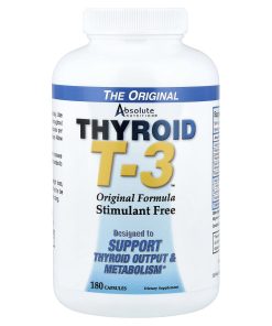 Absolute Nutrition, Thyroid T-3™, Original Formula, 180 Capsules