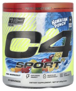 Cellucor, C4 Sport, Pre-Workout, Hawaiian Punch® Fruit Juicy Red®, 8.9 oz (252 g)